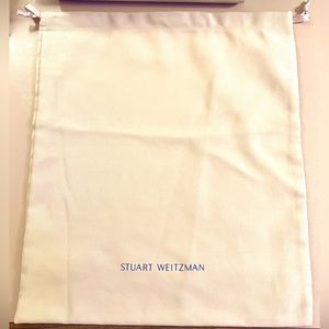 Stuart Weitzman Pale Pink Linen Boot/Tote Bag
